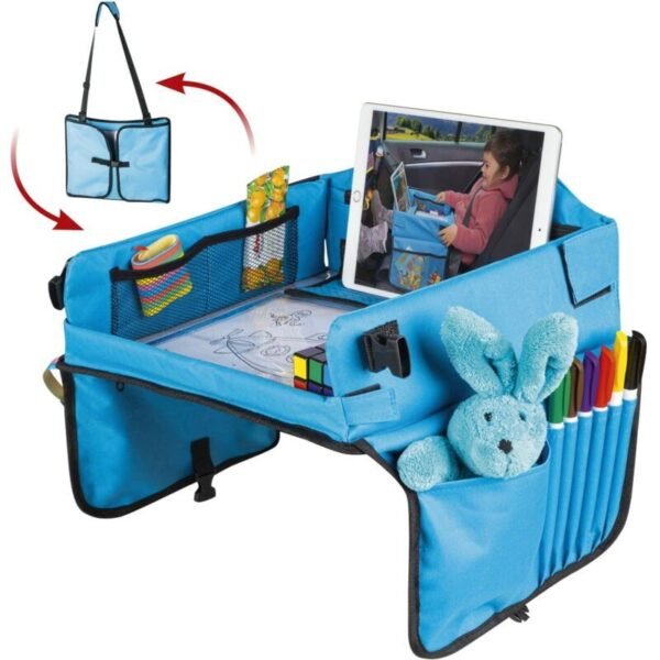 Table de voyage - Organiseur de voiture - Plateau de jeu - Planche à dessin - Support de tablette - Table de jeu - Pliable - Dessin - Tableau blanc - En déplacement